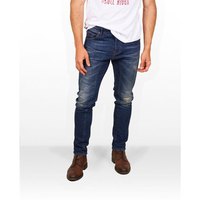 Skull rider Tappared Distressed Effect jeans