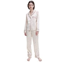 calvin-klein-ensemble-pyjama-manches-longues-stripes