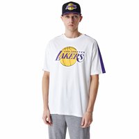 New era NBA Colour Block OS Los Angeles Lakers Short Sleeve T-Shirt
