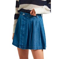 pepe-jeans-mini-pleat-denim-skirt