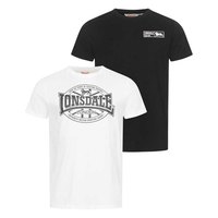 Lonsdale Camiseta de manga corta Clonkeen 2 unidades